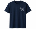 Oversize Printed Navy Blue T-shirt (Cotton)220gsm