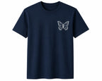 Oversize Printed Navy Blue T-shirt (Cotton)220gsm