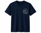 Oversize Printed Navy Blue T-shirt (Cotton)220gsm