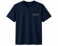 Oversize Printed Navy Blue T-shirt (Cotton)220gsm