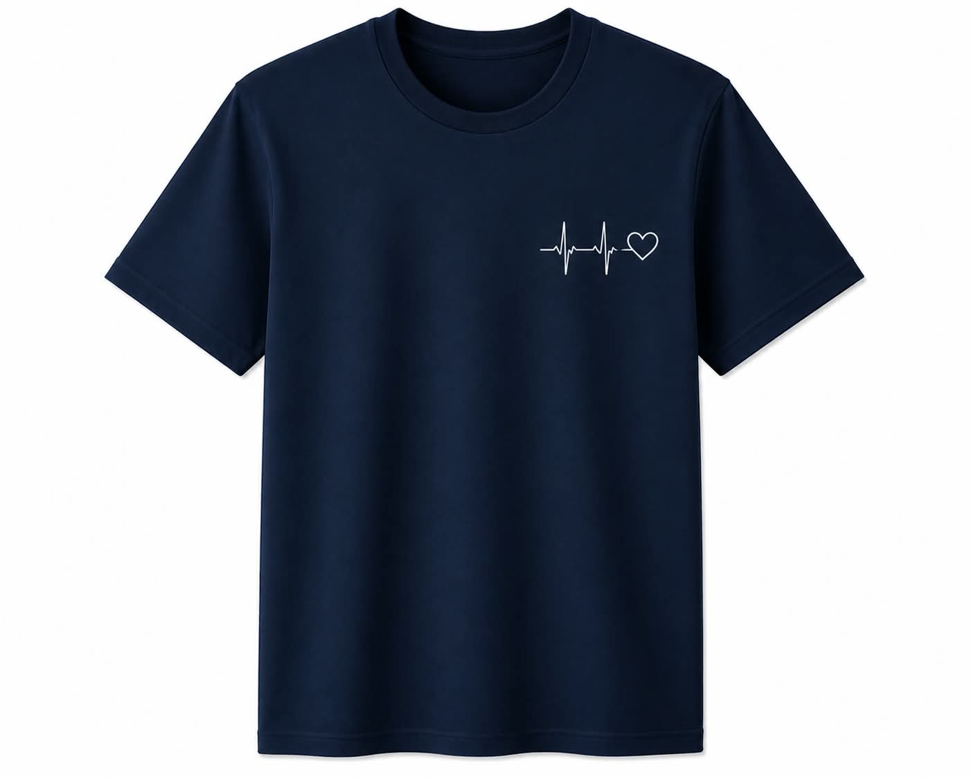 Oversize Printed Navy Blue T-shirt (Cotton)220gsm