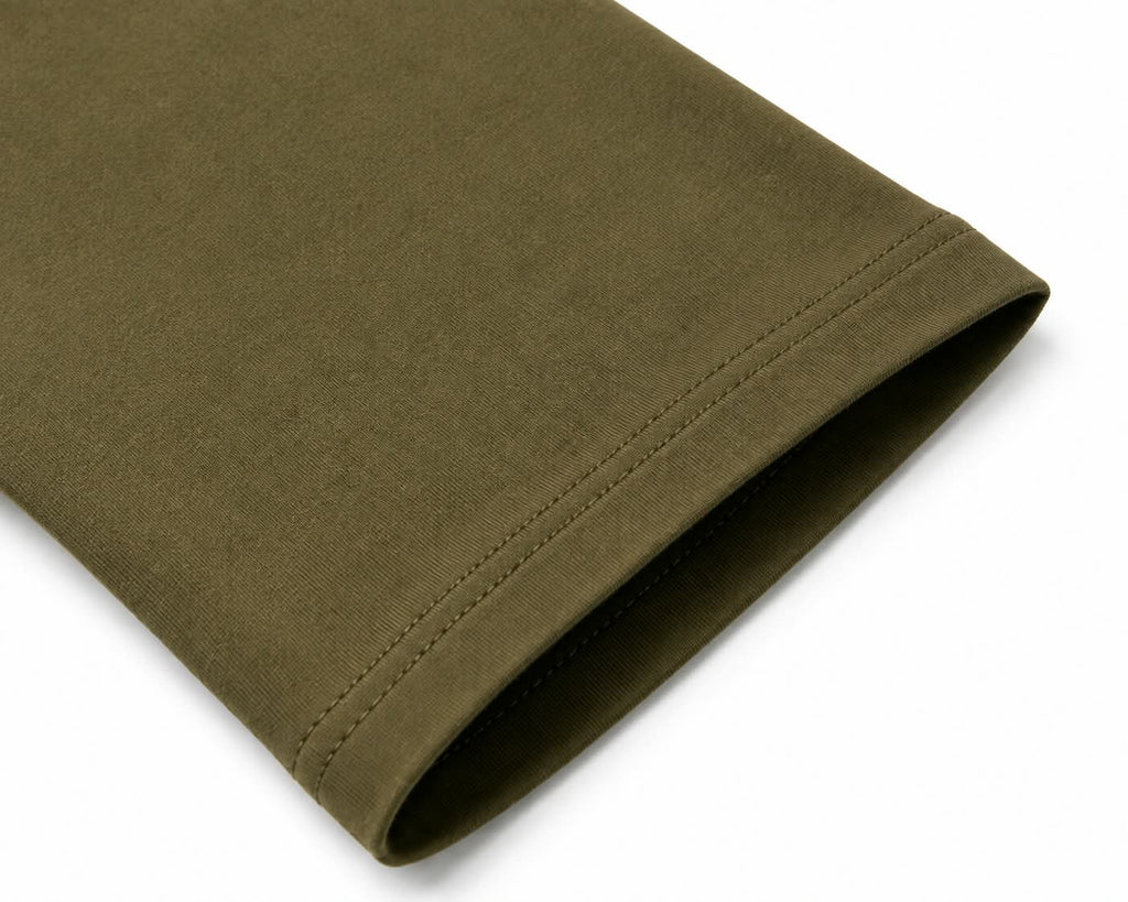 Oversize Sage Green Printed T-shirt (Cotton)220gsm