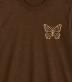 Oversize Printed Brwon T-shirt (Cotton)220gsm