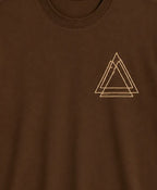 Oversize Printed Brwon T-shirt (Cotton)220gsm