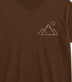 Oversize Printed Brwon T-shirt (Cotton)220gsm