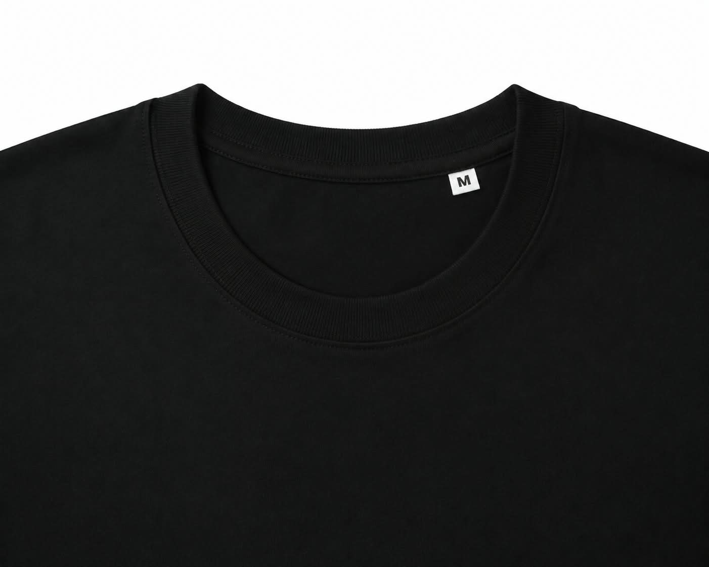 Oversize Printed Black T-shirt (Cotton)220gsm