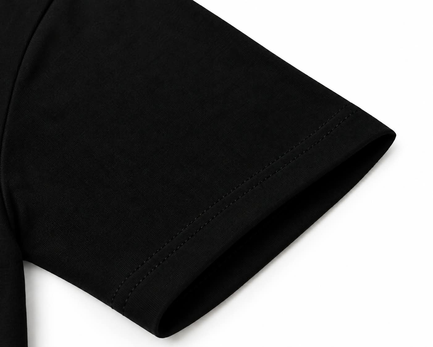 Oversize Printed Black T-shirt (Cotton)220gsm