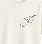 Oversize Printed White T-shirt (Cotton)220gsm