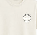Oversize Printed White T-shirt (Cotton)220gsm