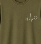 Oversize Printed Sage Green T-shirt (Cotton)220gsm