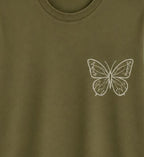 Oversize Printed Sage Green T-shirt (Cotton)220gsm
