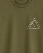 Oversize Printed Sage Green T-shirt (Cotton)220gsm