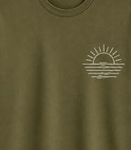 Oversize Printed Sage Green T-shirt (Cotton)220gsm