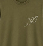 Oversize Printed Sage Green T-shirt (Cotton)220gsm