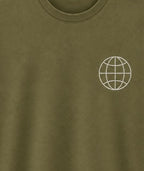 Oversize Printed Sage Green T-shirt (Cotton)220gsm