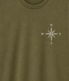 Oversize Printed Sage Green T-shirt (Cotton)220gsm