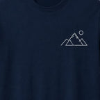 Oversize Printed Navy Blue T-shirt (Cotton)220gsm