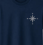 Oversize Printed Navy Blue T-shirt (Cotton)220gsm