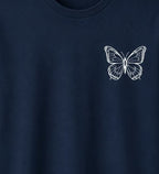 Oversize Printed Navy Blue T-shirt (Cotton)220gsm
