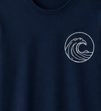 Oversize Printed Navy Blue T-shirt (Cotton)220gsm