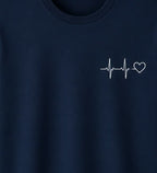 Oversize Printed Navy Blue T-shirt (Cotton)220gsm