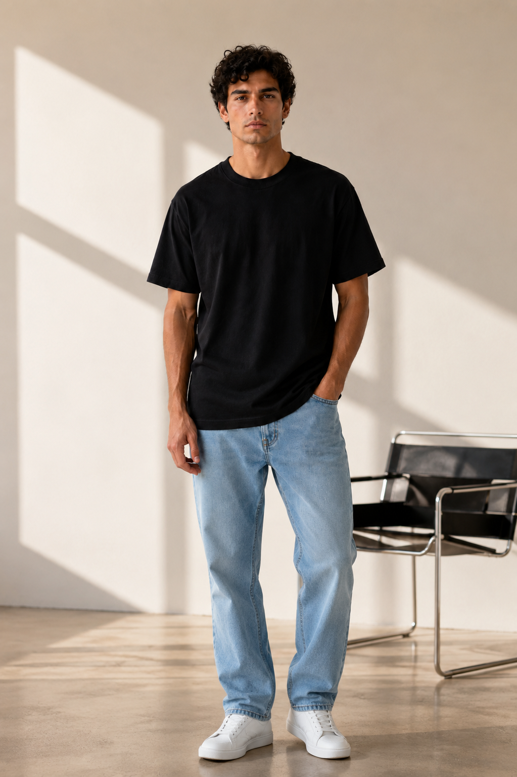 Round Neck Oversize T-shirt 220gsm (Cotton)