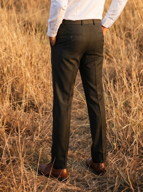 Bottle Green Flexi Formal Pant