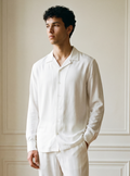White Modal Shirt For Men