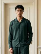 Green Modal Shirt For Men
