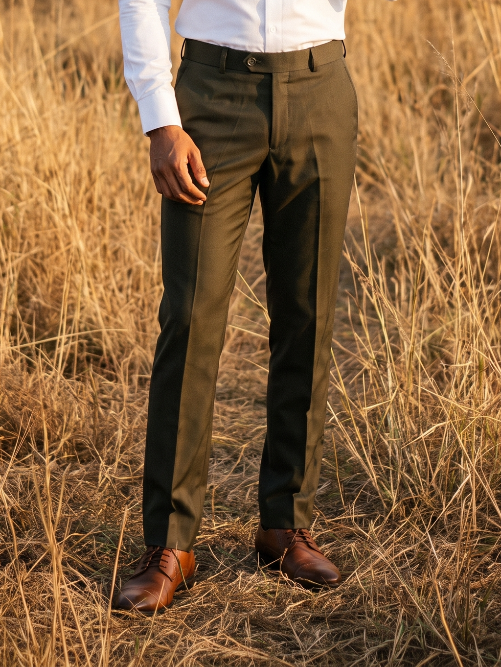 Bottle Green Flexi Formal Pant