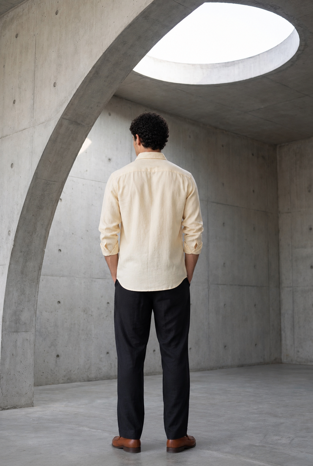 Linen Light Yellow Shirts