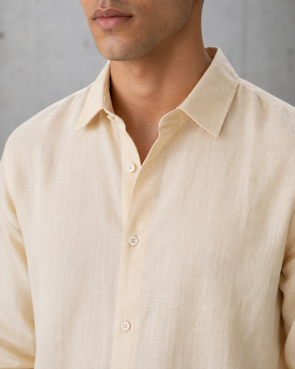 Linen Light Yellow Shirts