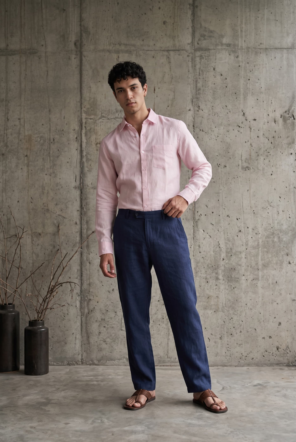Linen Soft Pink Shirts