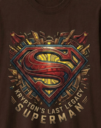 Superman Oversize Brown T-shirt (Cotton)