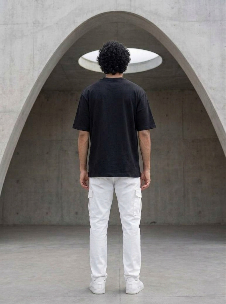 Round Neck Oversize T-shirt 220gsm (Cotton)