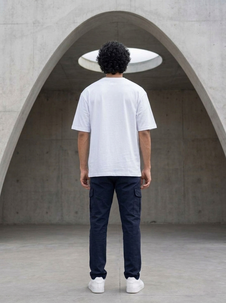 Round Neck Oversize T-shirt 220gsm (Cotton)