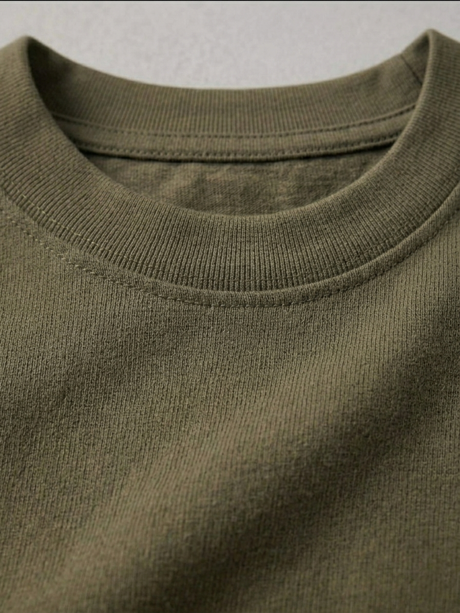 Interlock Sage Green Over size t-shirt (Cotton)