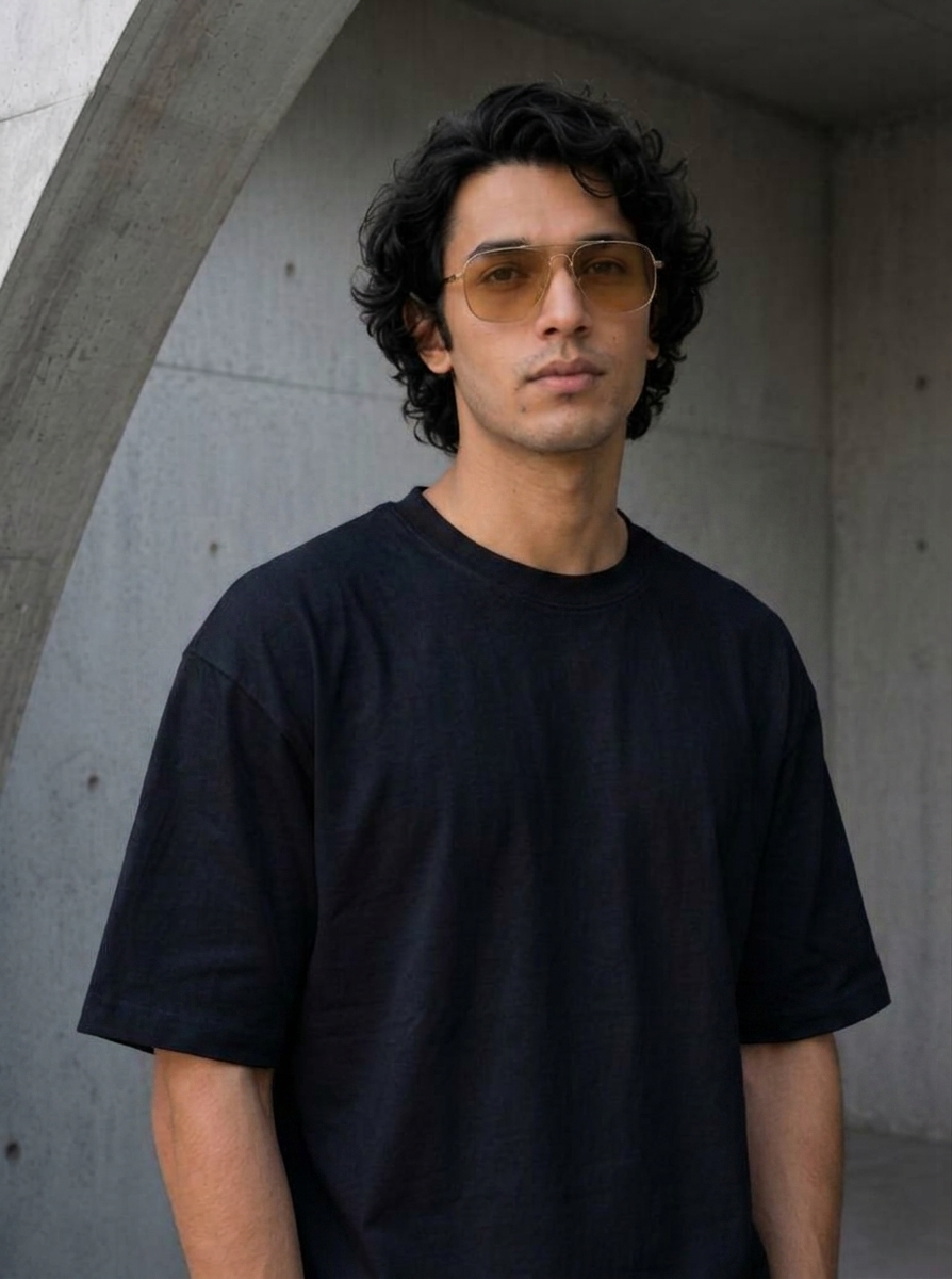 Round Neck Oversize T-shirt 220gsm (Cotton)