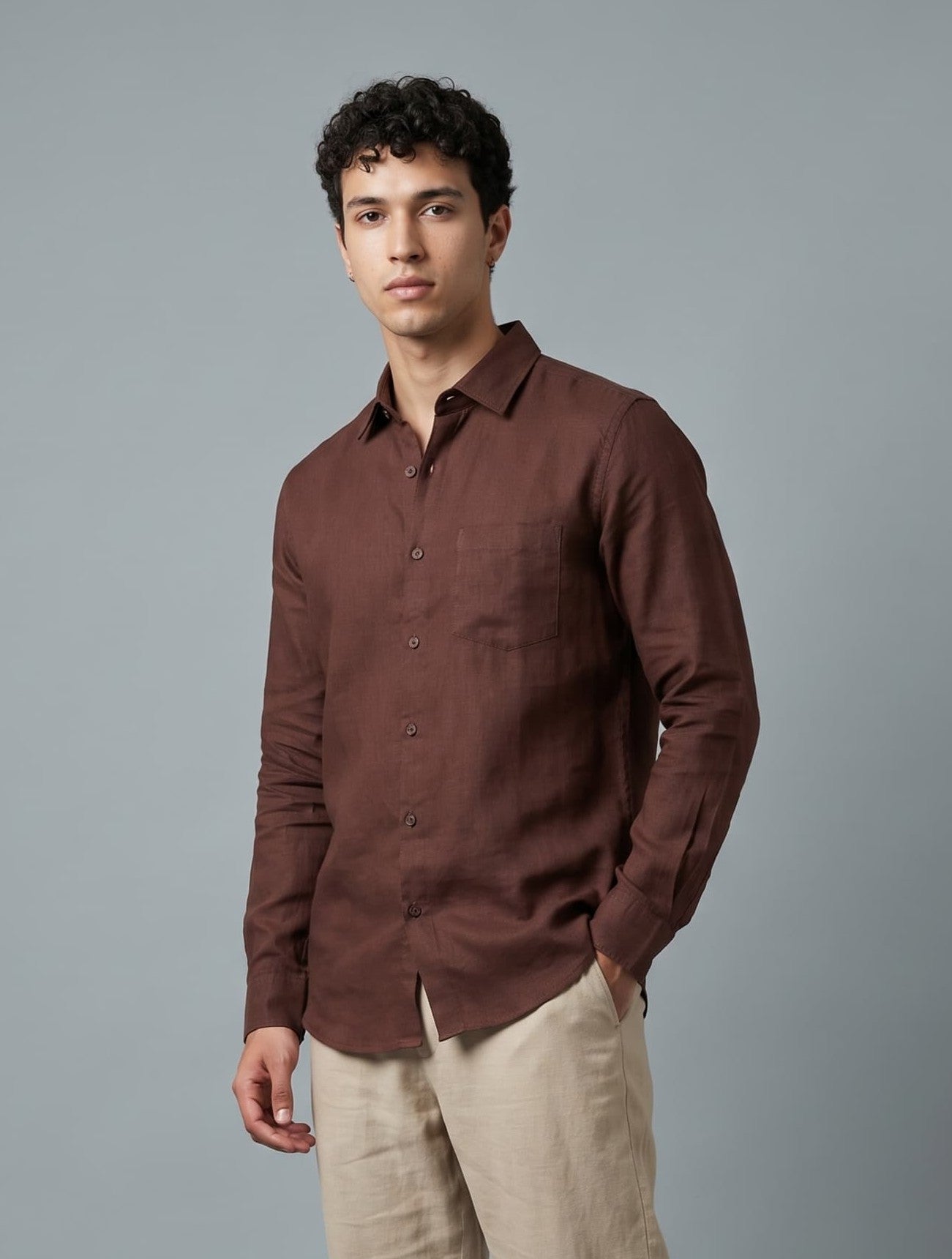 Linen Brown Shirts