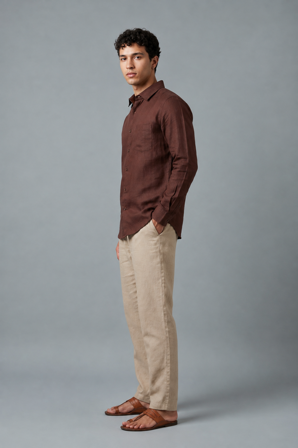 Linen Brown Shirts