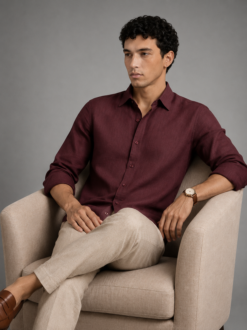Linen Wine Shirts