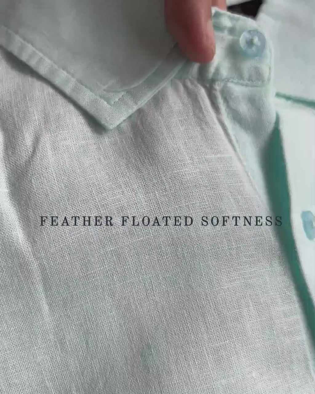 Linen Mint Blue Shirts