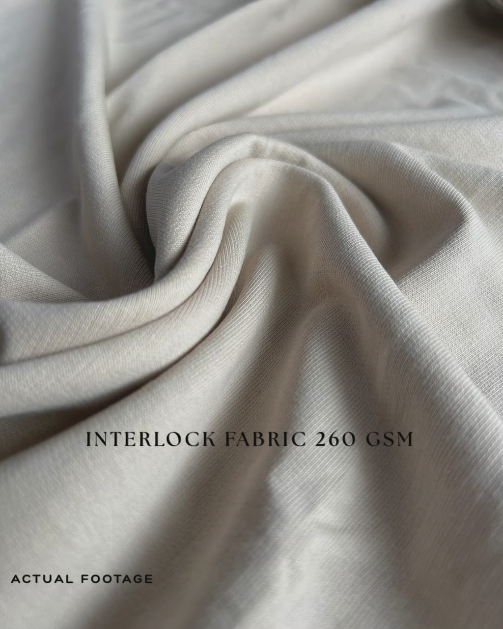 Interlock Over size t-shirt (Cotton)