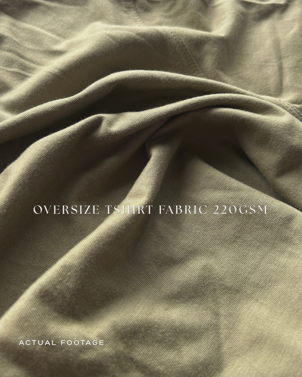 Round Neck Oversize T-shirt 220gsm (Cotton)