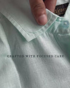 Linen Mint Blue Shirts