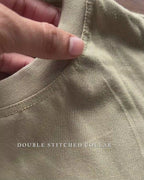 Round Neck Oversize T-shirt 220gsm (Cotton)