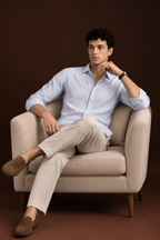 Linen Stripes Blue Shirts