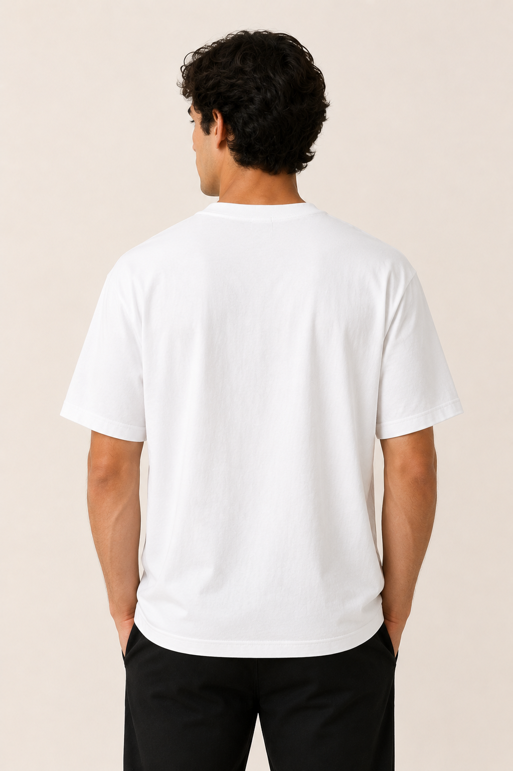 Round Neck Oversize T-shirt 220gsm (Cotton)