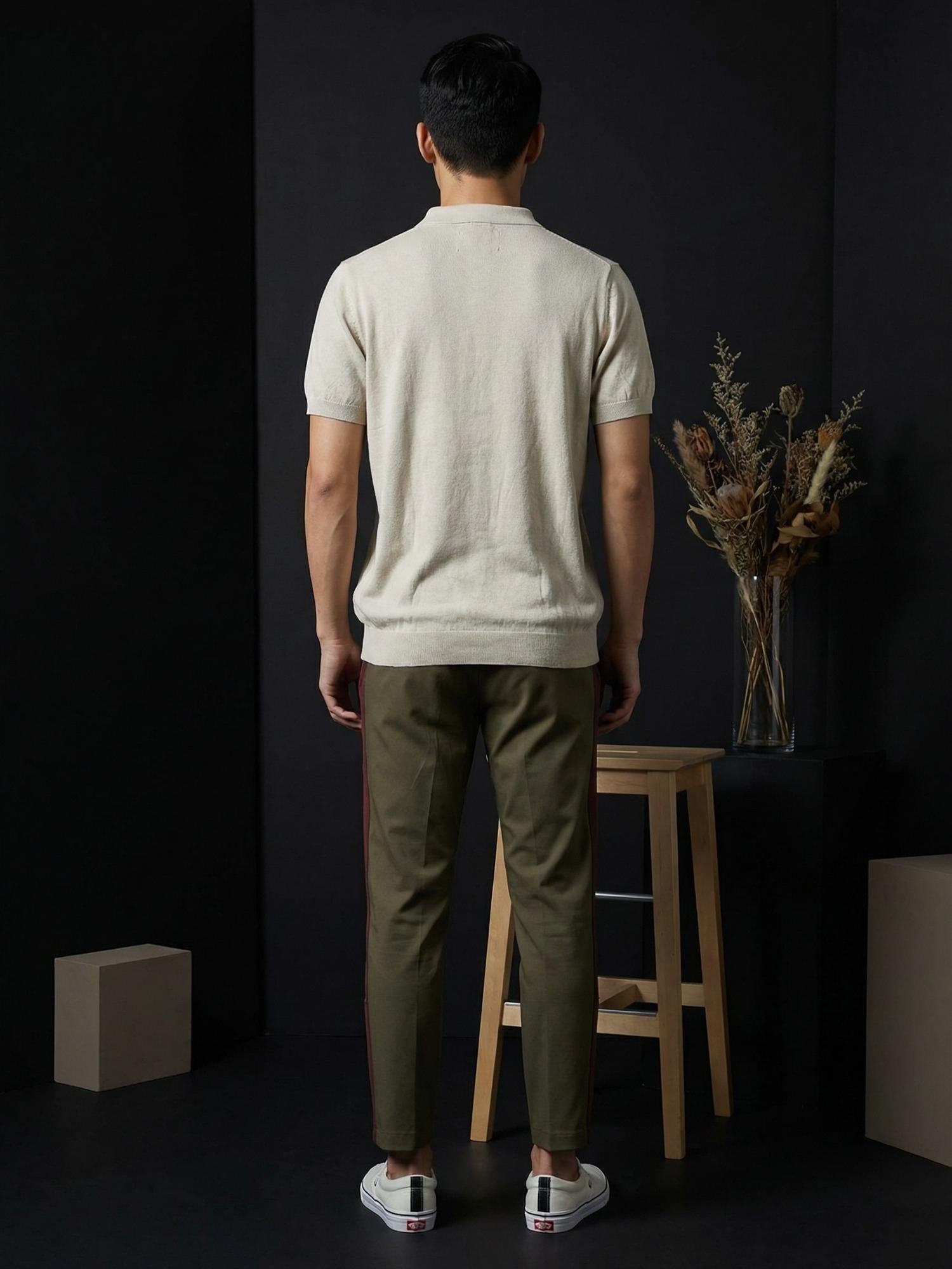 Polo Zipper Half T-Shirt