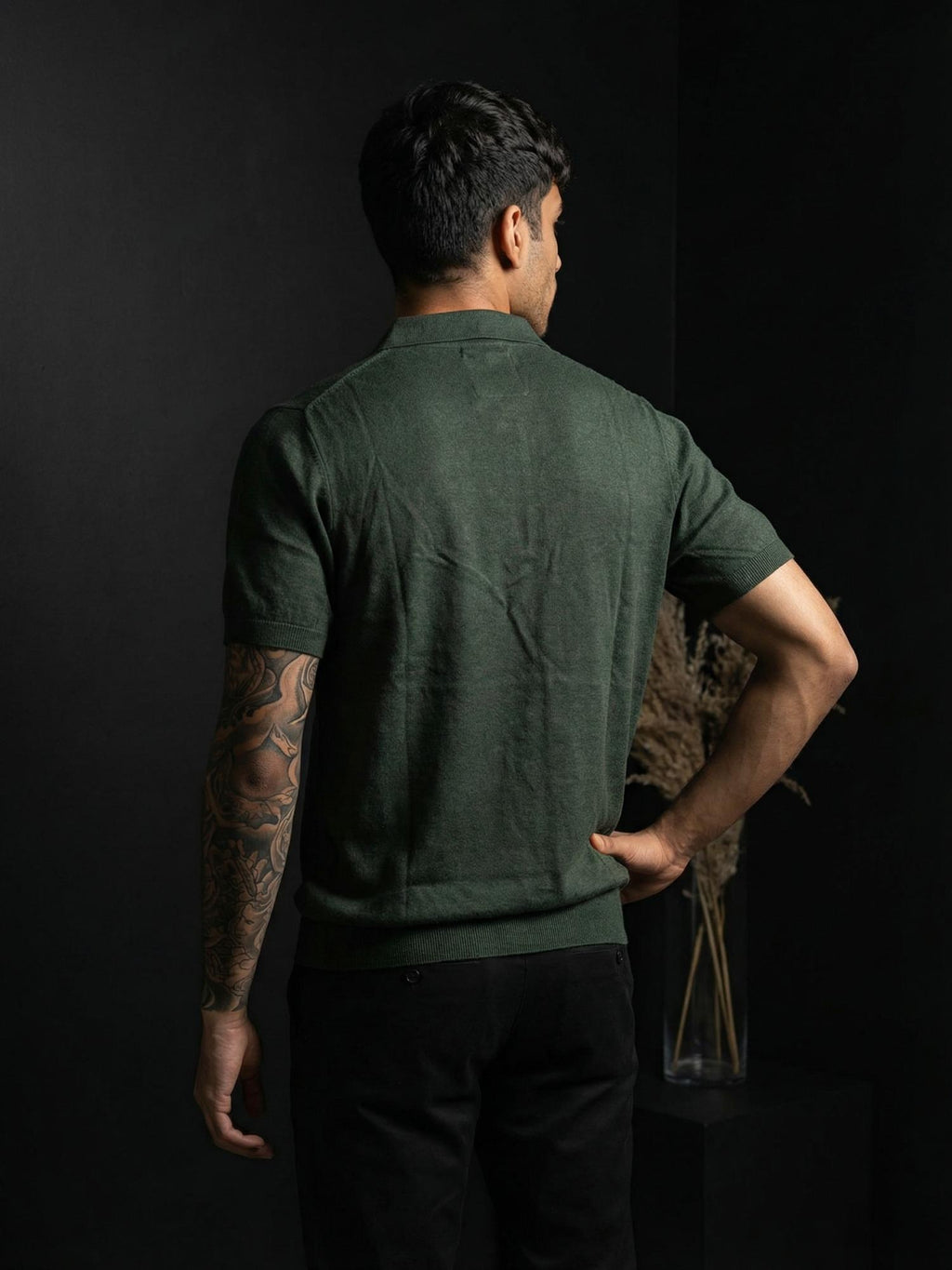 Polo Zipper Half T-Shirt
